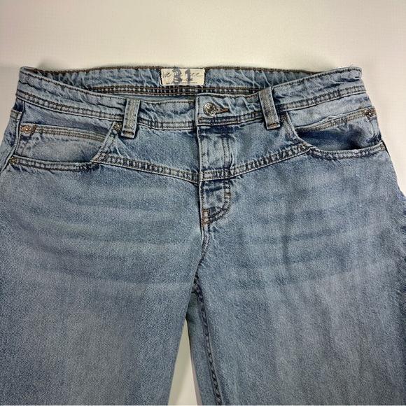 We The Free Light Blue Straight Leg Jeans - Picture 5 of 10